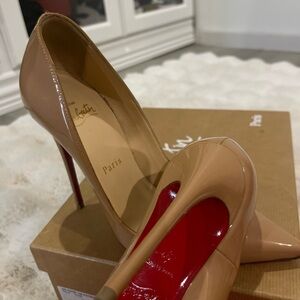 Christian Louboutin Nude Patent Heels